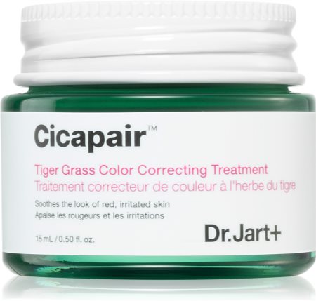 Dr. Jart+ Cicapair™ Tiger Grass Color Correcting Treatment intensyvaus poveikio kremas nuo odos raudonio